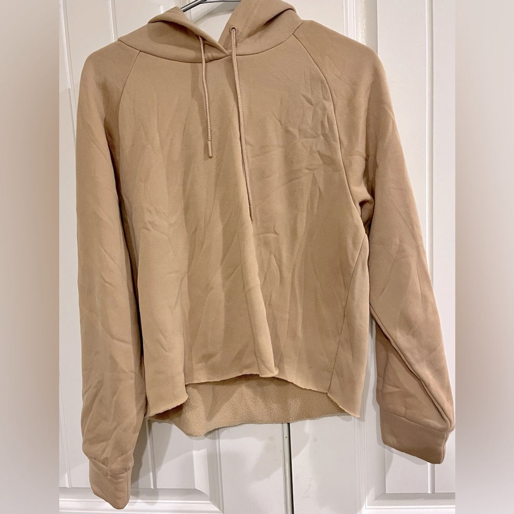 Soft Light blush cropped hoodie size large